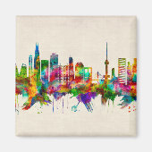 Seoul South Korea Skyline Magneet (Voorkant)