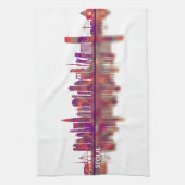 Seoul South Korea Skyline Theedoek (Verticaal)