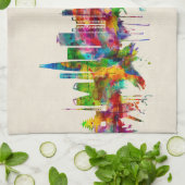 Seoul South Korea Skyline Theedoek (Gevouwen)