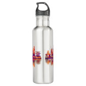 Seoul South Korea Skyline Waterfles (Achterkant)