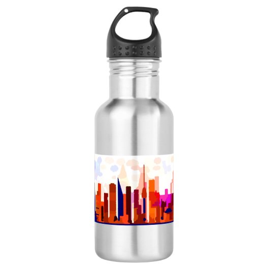 Seoul South Korea Skyline Waterfles (Voorkant)