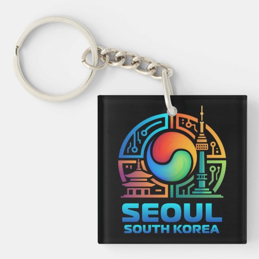 Seoul South Korea Sleutelhanger (Voorkant)