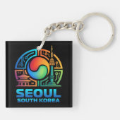 Seoul South Korea Sleutelhanger (Achterkant)