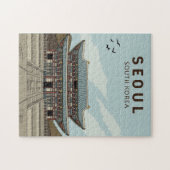 Seoul South Korea Travel Art  Legpuzzel (Horizontaal)