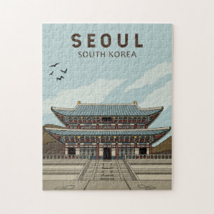 Seoul South Korea Travel Art  Legpuzzel