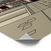 Seoul South Korea Travel Art  Poster (Hoek)