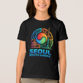 Seoul South Korea Tri-Blend Shirt (Voorkant)