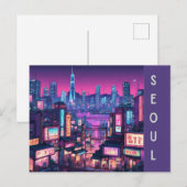 Seoul stadsgezicht: stedelijke schoonheid in Korea Briefkaart (Voorkant / Achterkant)