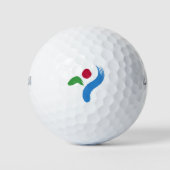 Seoul stadsvlag korea symbool golfballen (Voorkant)