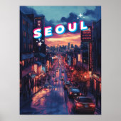 Seoul Sunset: een levendige stadsreis Poster (Voorkant)