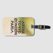 SEOUL TOKYO LONDEN PARIJS BAGAGELABEL (Voorkant (horizontaal))