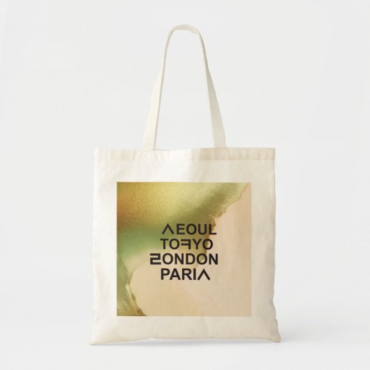 SEOUL TOKYO LONDEN PARIJS TOTE BAG (Voorkant)