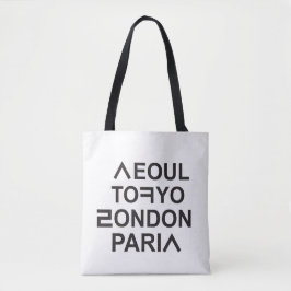 SEOUL TOKYO LONDEN PARIJS TOTE BAG