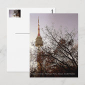 Seoul Tower/ Namsan Park, Seoul, Zuid-Korea Briefkaart (Voorkant / Achterkant)
