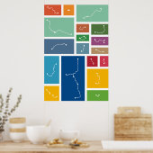 Seoul - Transit Palettes Poster (Keuken)