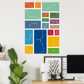 Seoul - Transit Palettes Poster (Thuiskantoor)