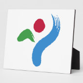 Seoul Vlag Plaquette Fotoplaat (Zijkant)