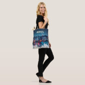 Seoul Zuid-Korea Aquarel Reis Kunst Tote Bag (Op model)