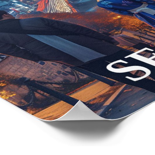 Seoul Zuid-Korea Artistieke Reis Illustratie Poster (Hoek)