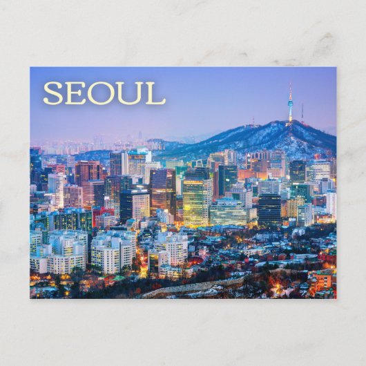 Seoul, Zuid-Korea Briefkaart (Voorkant)