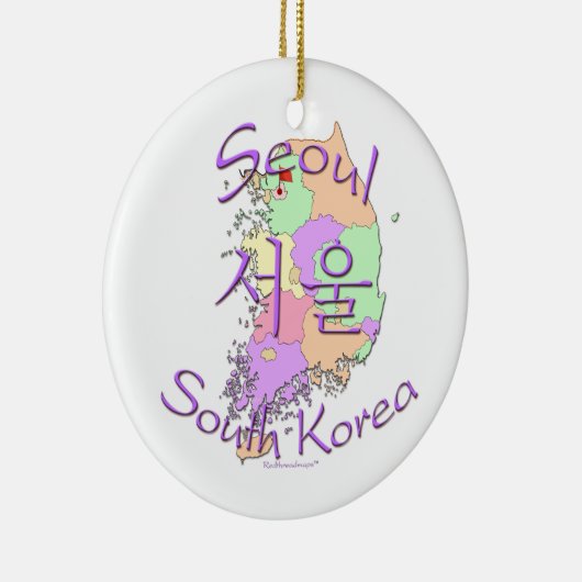 Seoul Zuid-Korea Keramisch Ornament (Rechts)