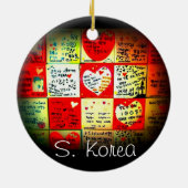 Seoul, Zuid-Korea kerstversiering Keramisch Ornament (Achterkant)