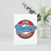 Seoul Zuid-Korea logo Briefkaart (Staand voorkant)