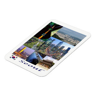 Seoul - Zuid-Korea - Mozaïek - Magnet Magneet