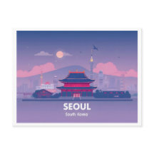 Seoul Zuid-Korea Pastelreizen Ontwerp