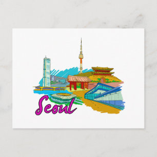 Seoul - Zuid-Korea.png Briefkaart