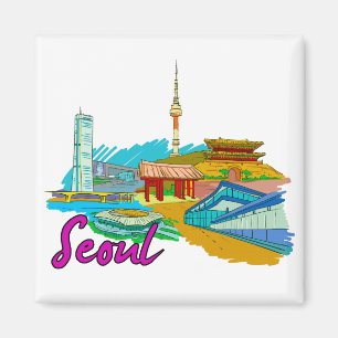 Seoul - Zuid-Korea.png Magneet