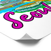 Seoul - Zuid-Korea.png Poster (Hoek)