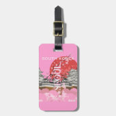 Seoul Zuid-Korea Reiskunst Bagagelabel (Voorkant verticaal)