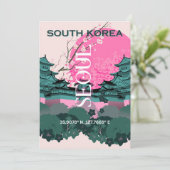 Seoul Zuid-Korea Reiskunst Feestdagenkaart (Staand voorkant)