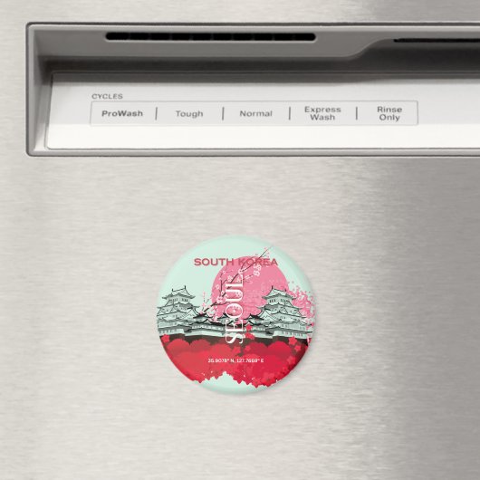 Seoul Zuid-Korea Reiskunst Magneet (Insitu (Vaatwasser))