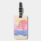 Seoul Zuid-Korea Reiskunst, Pastel Bagagelabel (Voorkant verticaal)