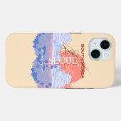 Seoul Zuid-Korea Reiskunst, Pastel Case-Mate iPhone Case (Achterkant (horizontaal))