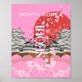 Seoul Zuid-Korea Reiskunst Poster (Voorkant)
