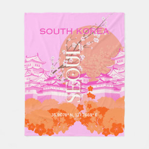 Seoul Zuid-Korea Reiskunst, Roze Fleece Deken
