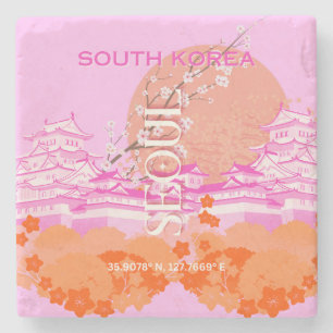 Seoul Zuid-Korea Reiskunst, Roze Stenen Onderzetter