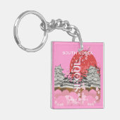 Seoul Zuid-Korea Reiskunst Sleutelhanger (Voorkant Links)