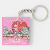 Seoul Zuid-Korea Reiskunst Sleutelhanger (Achterkant)