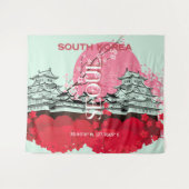 Seoul Zuid-Korea Reiskunst Wandkleed (Voorkant (horizontaal))