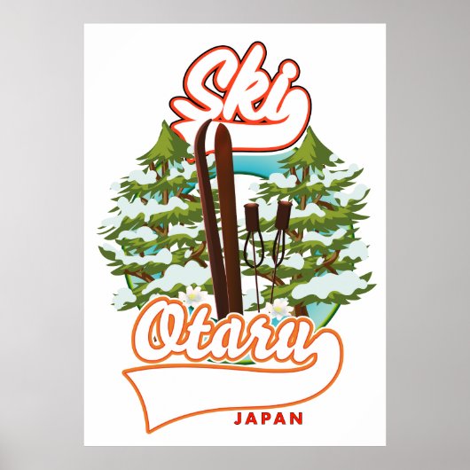 Seoul Zuid-Korea Ski logo Poster (Voorkant)