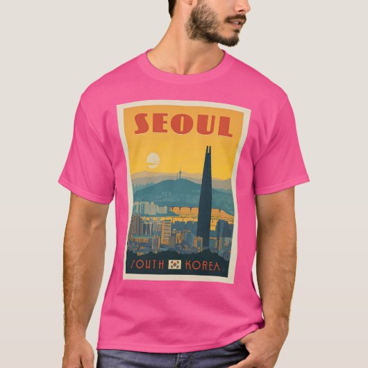 Seoul - Zuid-Korea T-shirt (Voorkant)