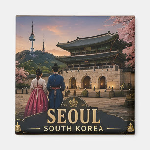 🏙️ Seoul Zuid-Korea Vakantieherinnering Voor Reiz Magneet