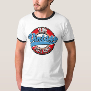 Seoul Zuid-Korea vintage logo Magneet T-shirt