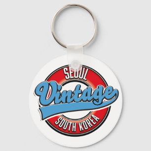 Seoul Zuid-Korea vintage logo Sleutelhanger
