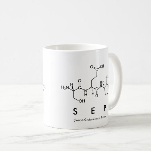 Sep peptide naam mok (Voorkant rechts)