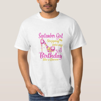 Sep verjaardag meisje t-shirt